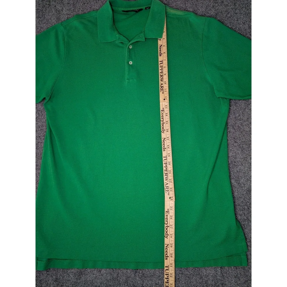 Polo Golf Ralph Lauren Men's XL Polo Shirt Green 100% Cotton Casual Short Sleeve